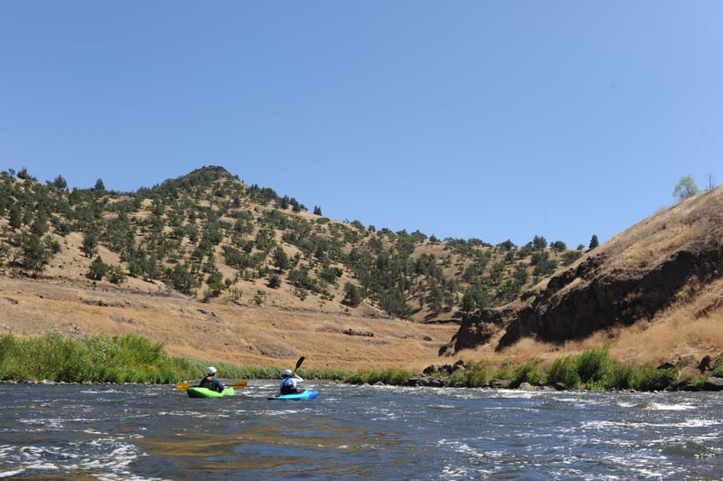 Looking Back Upstream at the Rapid Below Jenny Creek