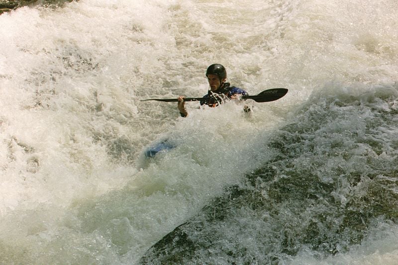 Ohiopyle Slide- at the last ledge
