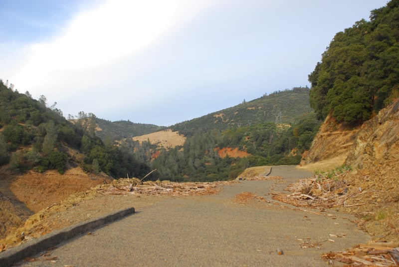 Oroville Reservoir Access Road