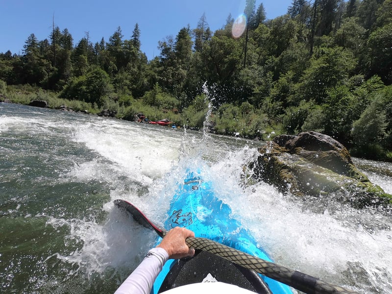 Paddler's view of the Kissing Rock