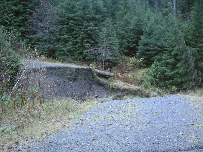 Washout on the 2180 Road
