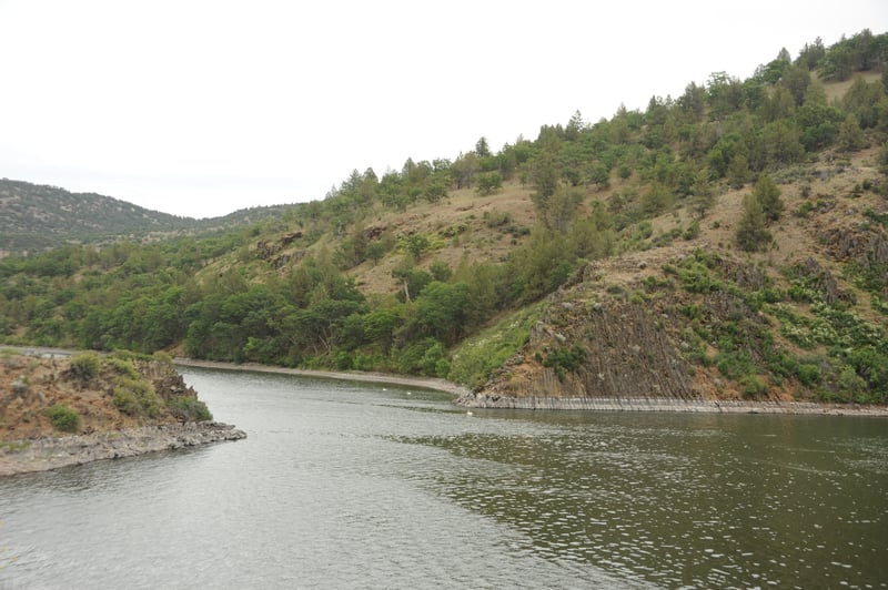 Basalt Pinch in Iron Gate Reservoir