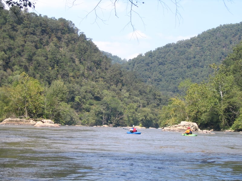 Flat water on Section 9