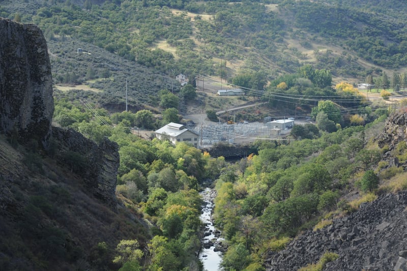 Copco Powerhouse at Exit of Wards Canyon