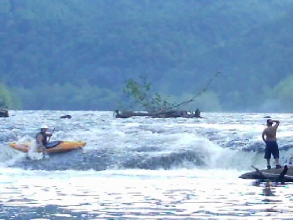 slide above Sandstone Falls far left