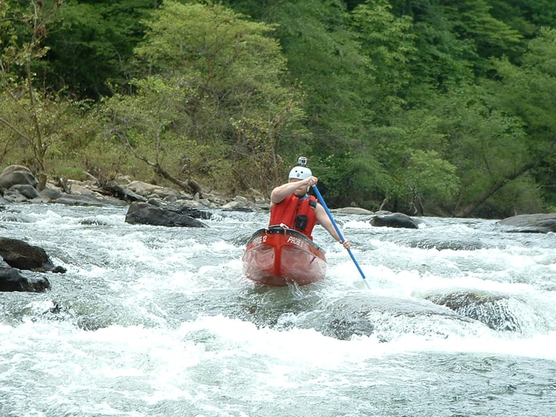 Brian on the Emory at 490 CFS