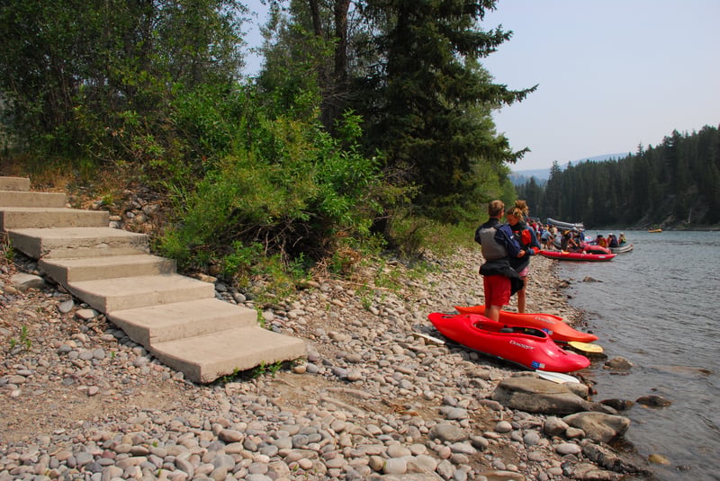 Kayak Launch Area at West Table