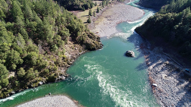 Salmon & Klamath river confluence