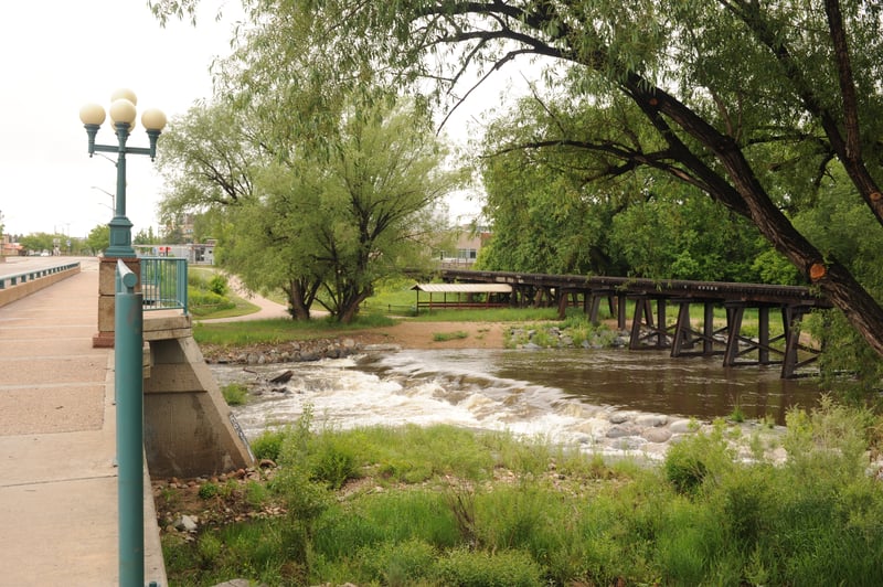 Railroad Trestle Above Whitewater Park