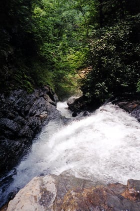Blue Hole Falls from above