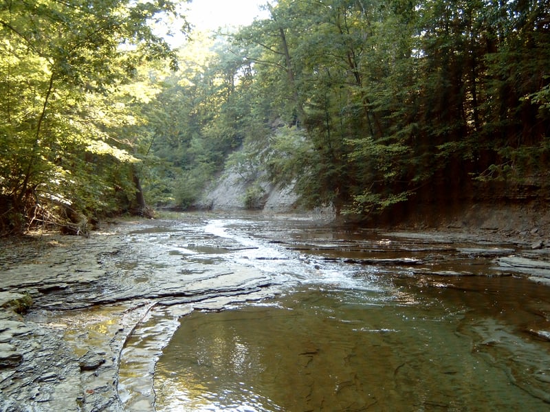 Hemlock Hole from below