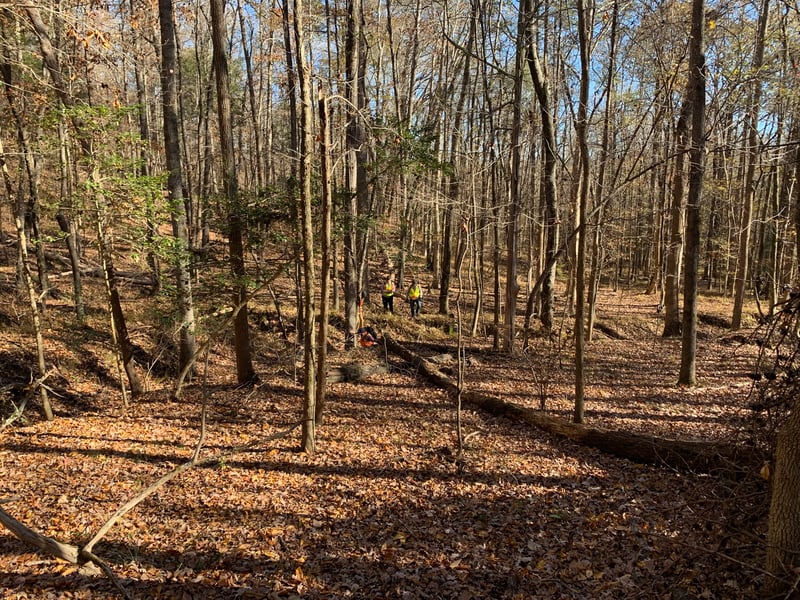 Crossing Mountain Island pre-trail