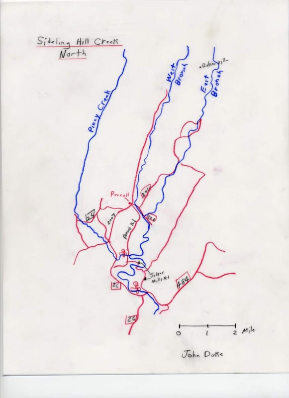 Map of north half