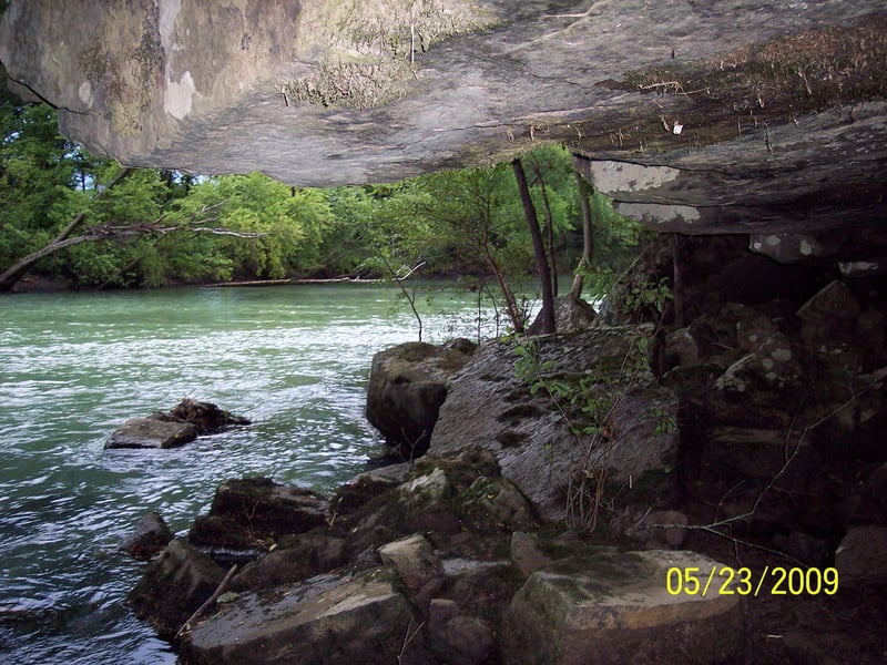 A small cave on the Mulberry River