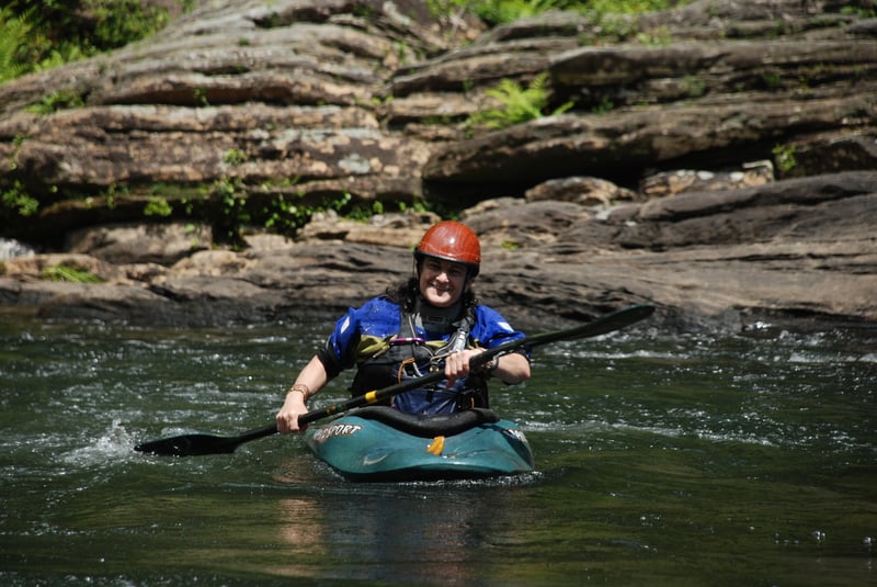 Charlene on the Chattooga