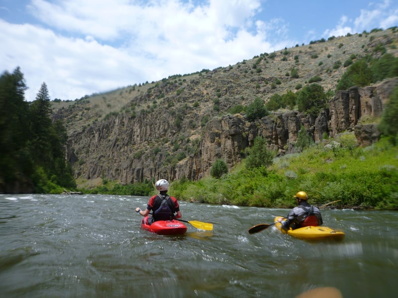 Paddle out after Bitch Creek