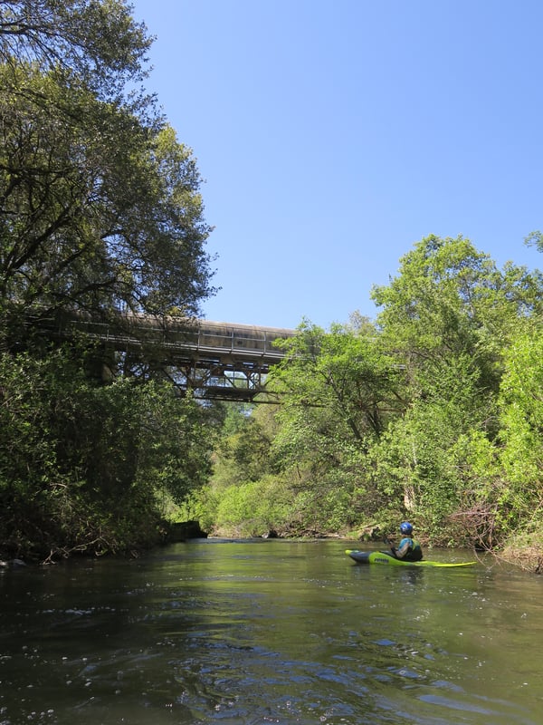 Penstock Crossing the North Fork