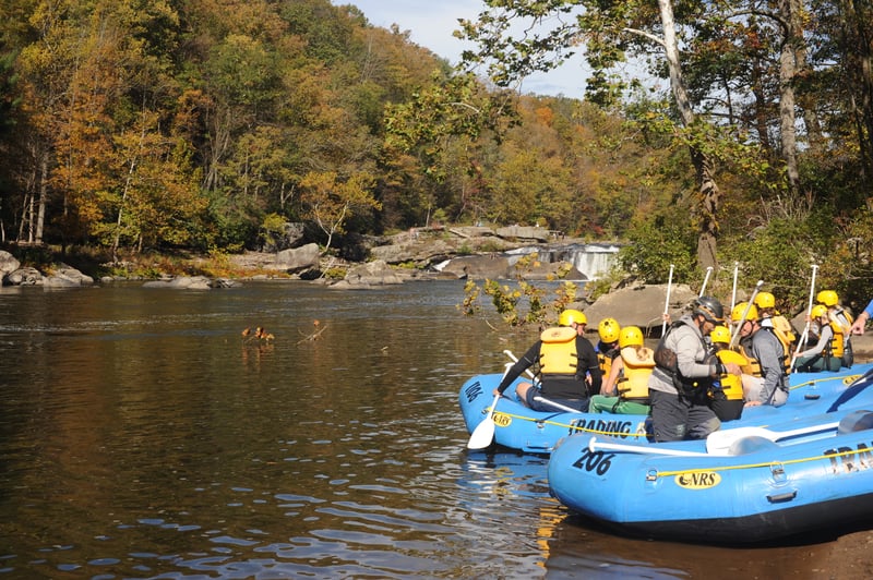 Rafts at the Put-in