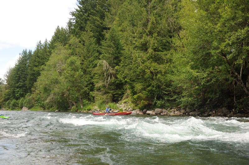 Canoeing on the River