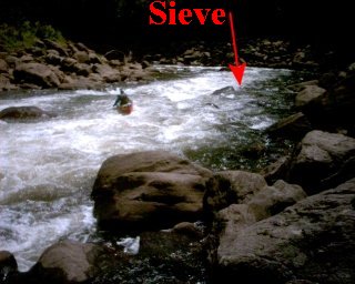 Sieve at bottom of Labyrinth