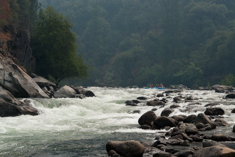 Two rafts entering Sunderlands Chute