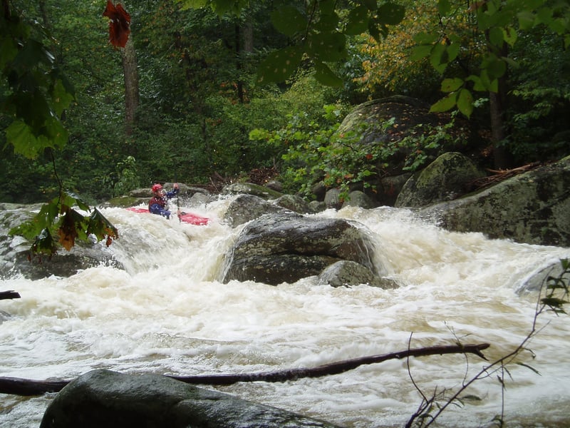 Bobby Miller in the middle of 1st Falls, Gooney Run