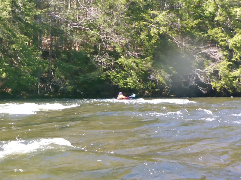 Surfing above the 1st Rapids