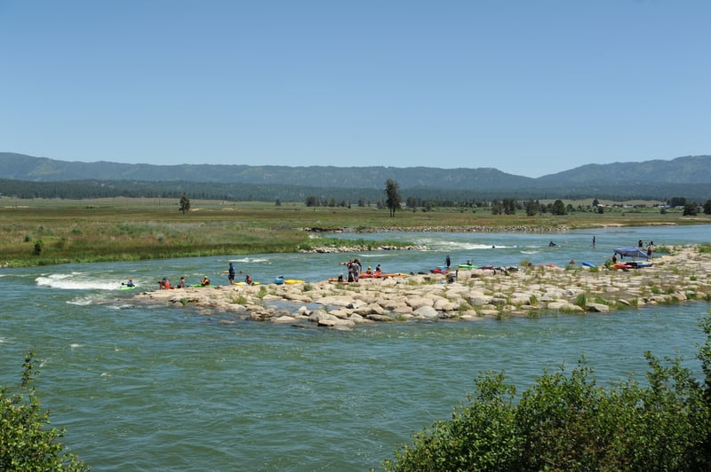 View of the Island and Middle Wave