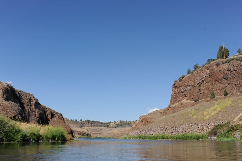 Looking Upstream Through Iron Gate