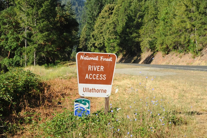Ullathorne River Access Sign