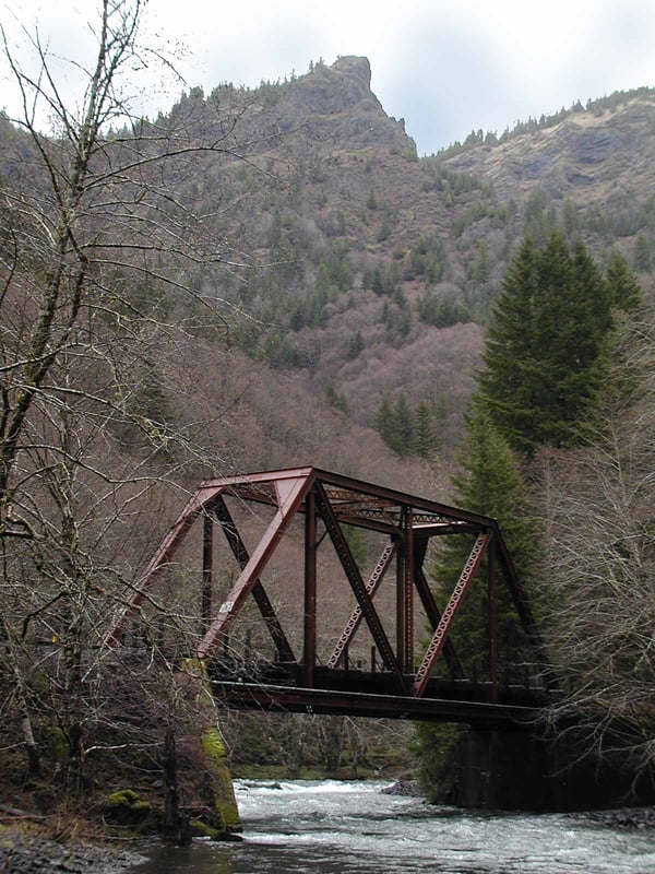 Beautiful, rugged scenery on Salmonberry River