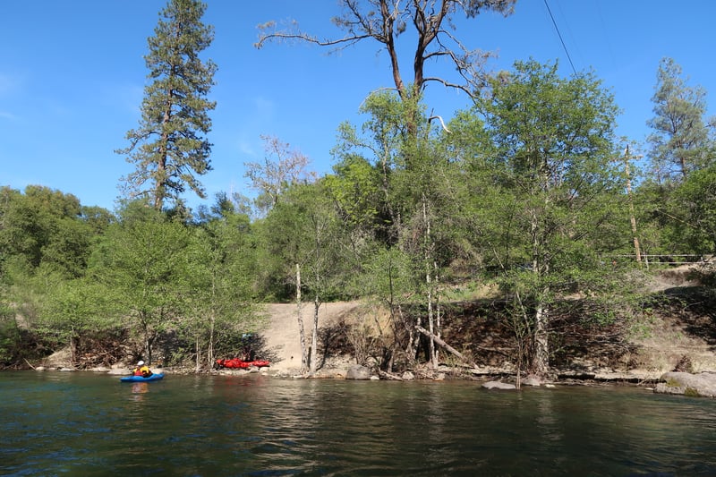 Put-in at the Centerville Powerhouse