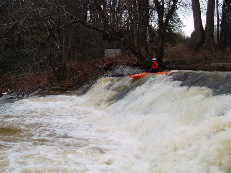 Boofing on Mossy Creek