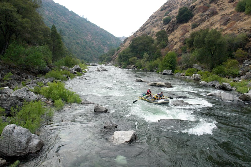 Exit from Thread the Needle rapid