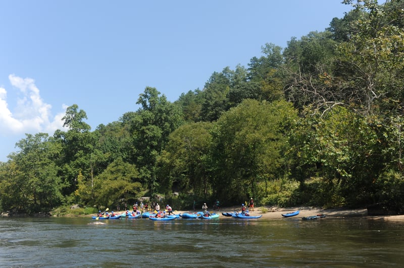 Beach on River Right