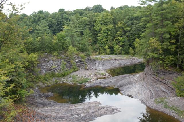 Dewatered section above Prospect hydro site.