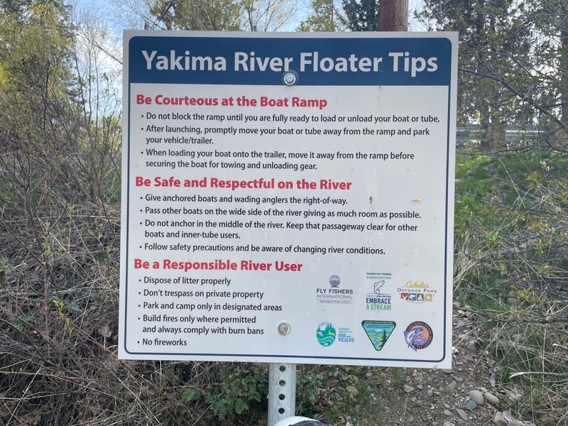 Sign at Bridge Access