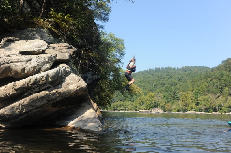 Bethany at the Jump Rock