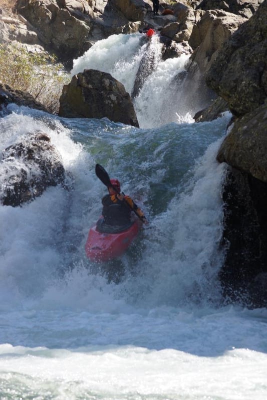 Second rapid past the waterfall-400 cfs
