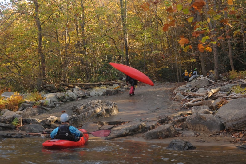 Access Ramp at Bruner Run Take-Out