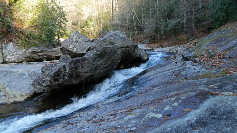 entrance to skip jump low water
