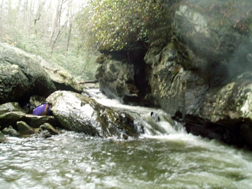 Kayak Killer at low flow