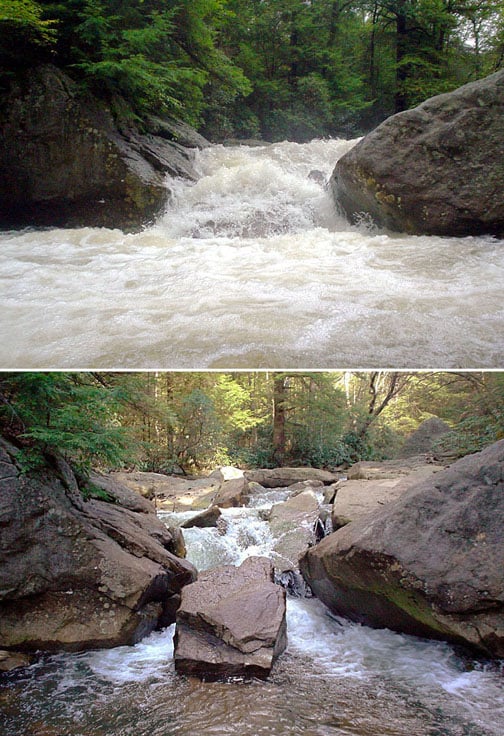 Hubbard's Cupboard, Looking Upstream