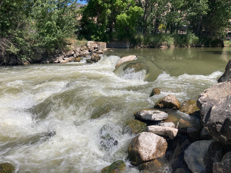 Rock Check Dam Near Wilkinson Sport Complex