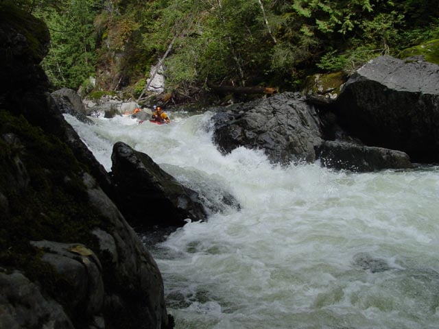 Andrew in the top drop of Raft Catch