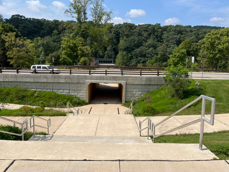 Boater underpass in ohiopyle