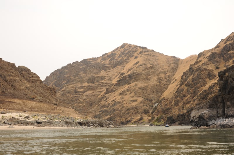Looking Up the Salmon River from the Confluence