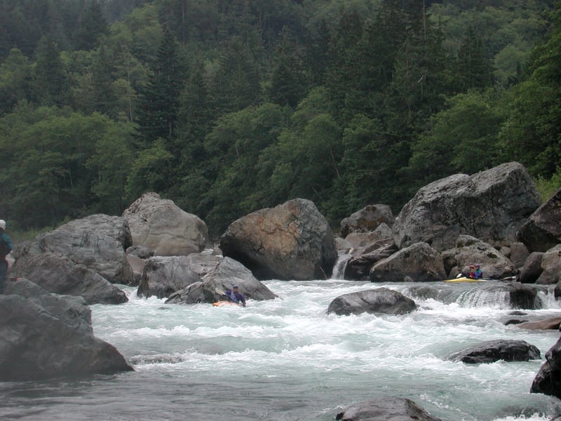 Looking Back Upstream at Boulder Drop