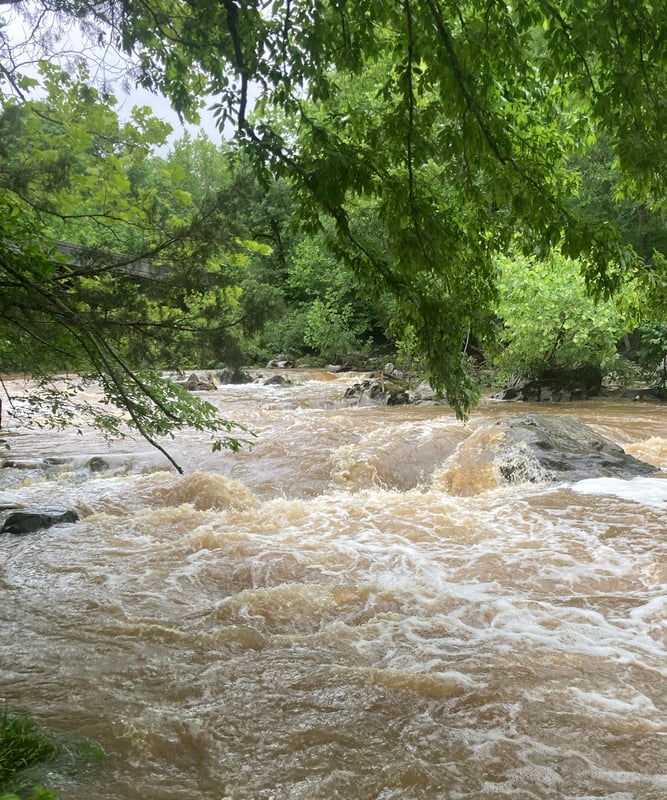 below Moores Mill bridge