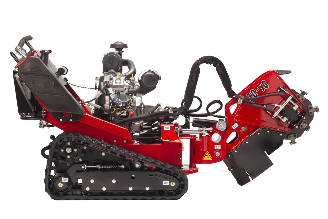 Stump grinder available to rent from Wakarusa Heavy Equipment